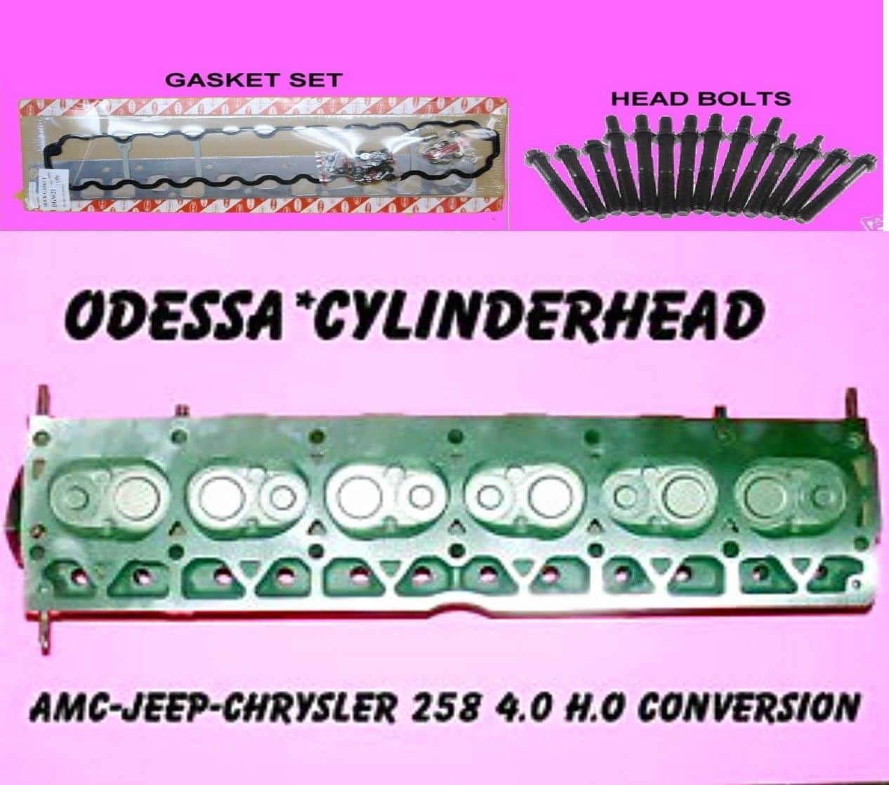 AMC JEEP CHRYSLER 258 4.0 H.O CONVERSION CYLINDER HEAD REBUILT